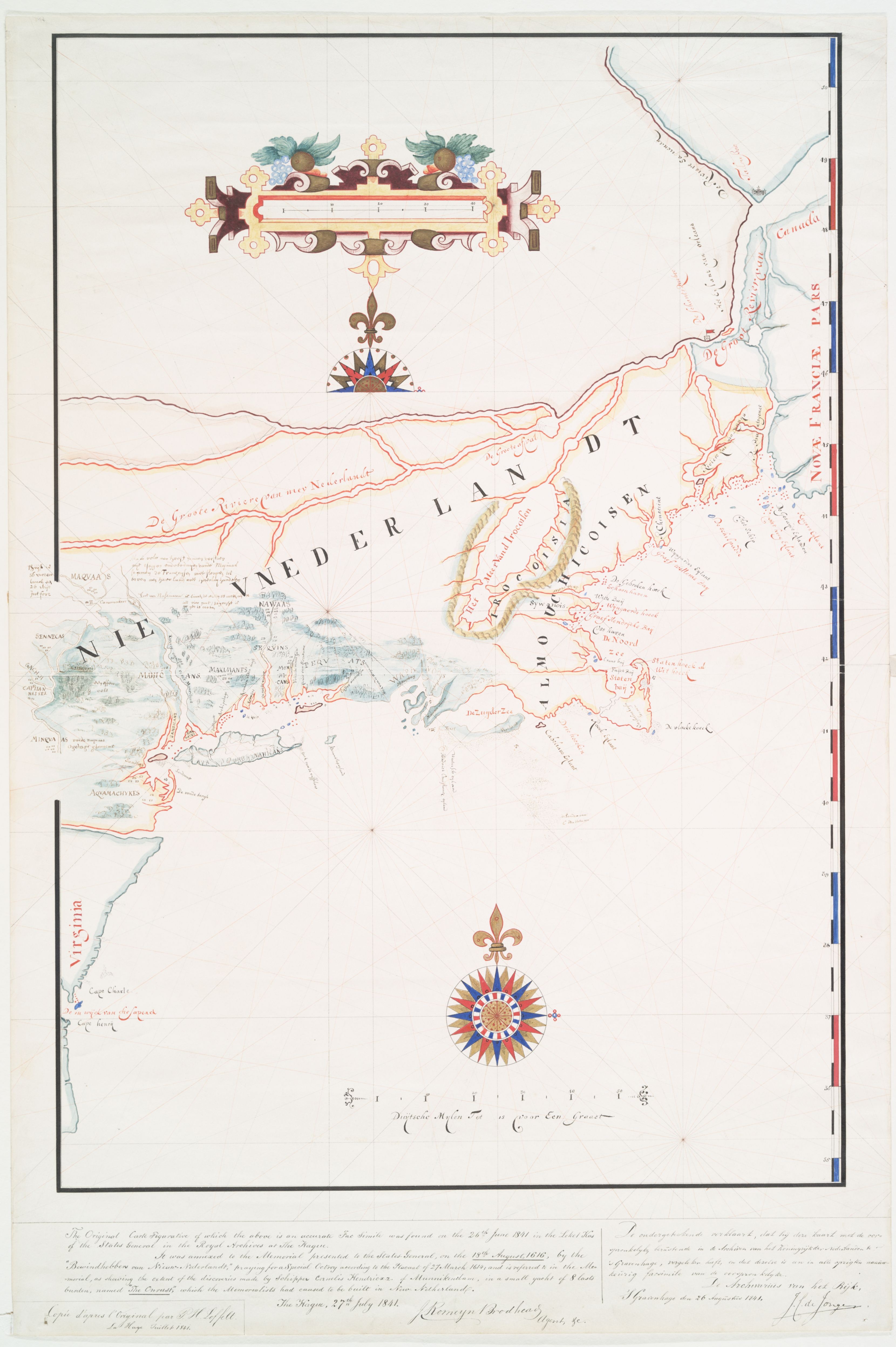 Document: Map of Long Island, Adriaen Block, 1614 | Mapping Early